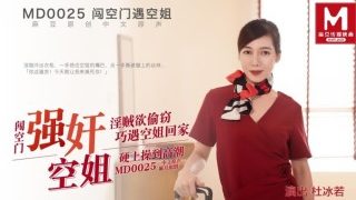 China AV MD0025 Rape Flight Attendant-Du Bingruo